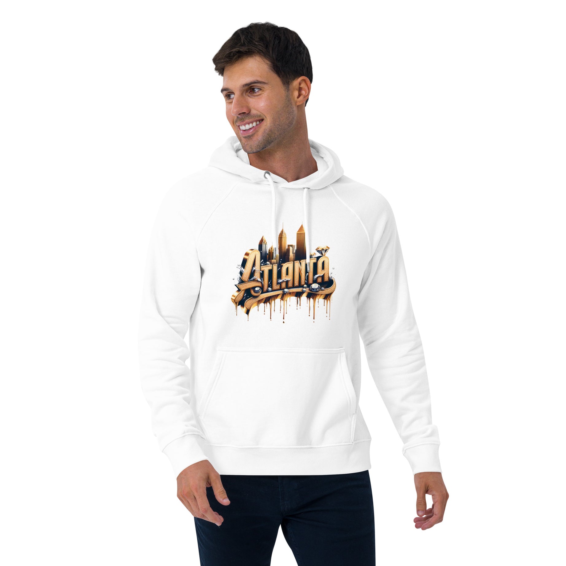 Atlanta 2 Unisex eco raglan hoodie